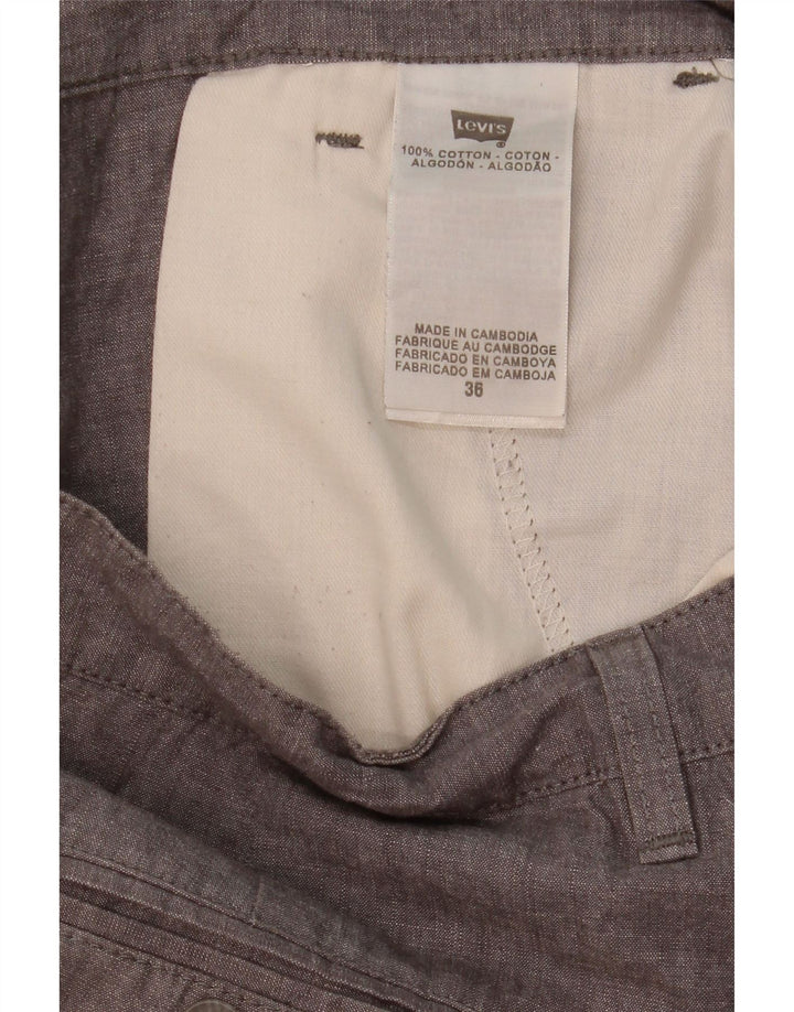Męskie spodenki chino Levi's W36, duże, szare, bawełniane