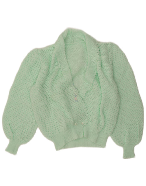 Sweter damski w stylu vintage, UK 14, średni turkus