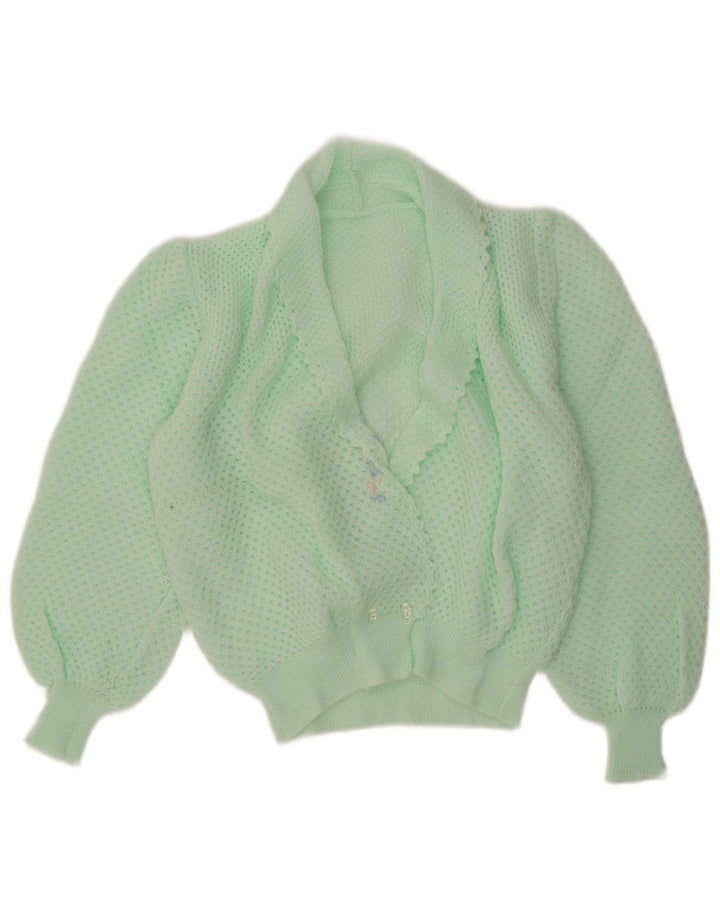 Sweter damski w stylu vintage, UK 14, średni turkus