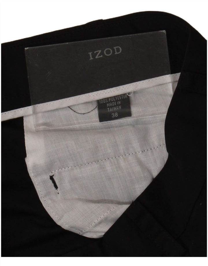 Męskie spodenki chino IZOD W38 XL, czarny poliester