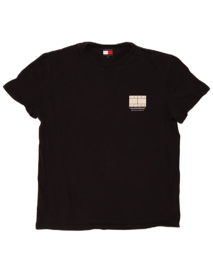 T-shirt męski Tommy Hilfiger, duży, czarny