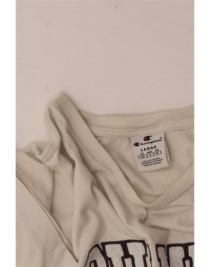Męski T-shirt Champion z grafiką, duży, biały