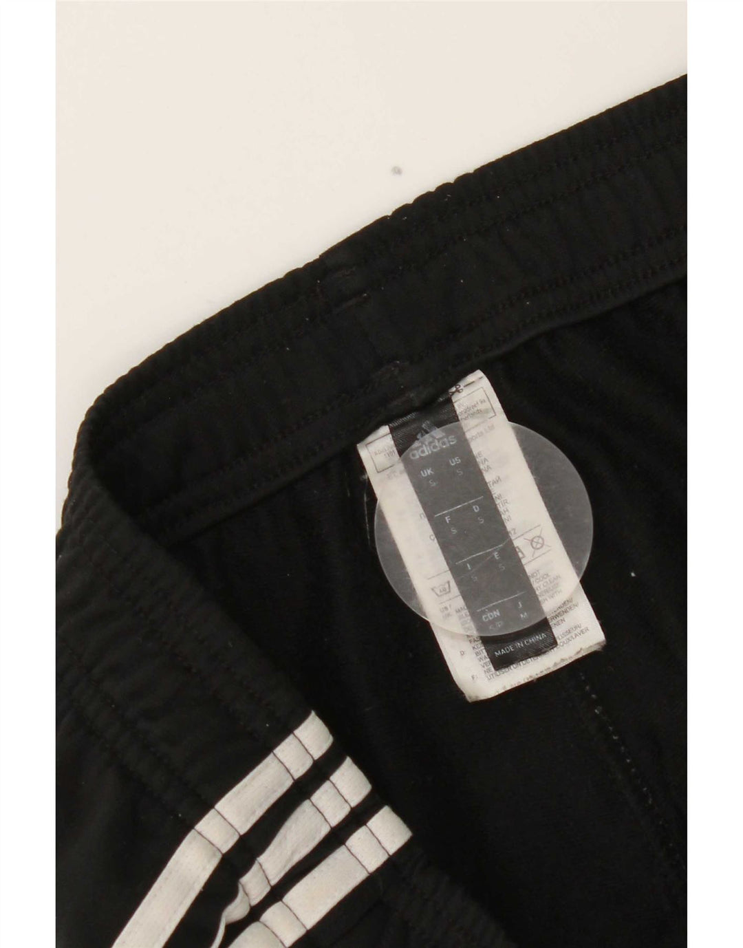 Męskie spodnie dresowe Adidas, małe, czarne, poliestrowe