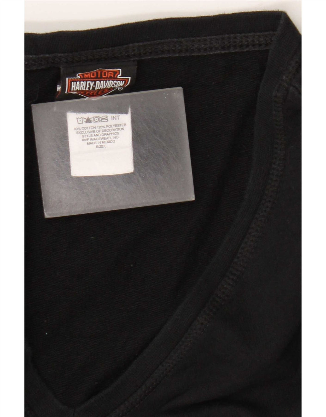 Damska bluza Harley Davidson Graphic Crop Jumper UK 16, duża czarna