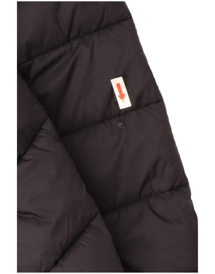 Damska kurtka Champion z kapturem i wyściełaną grafiką UK 14, średni czarny poliamid