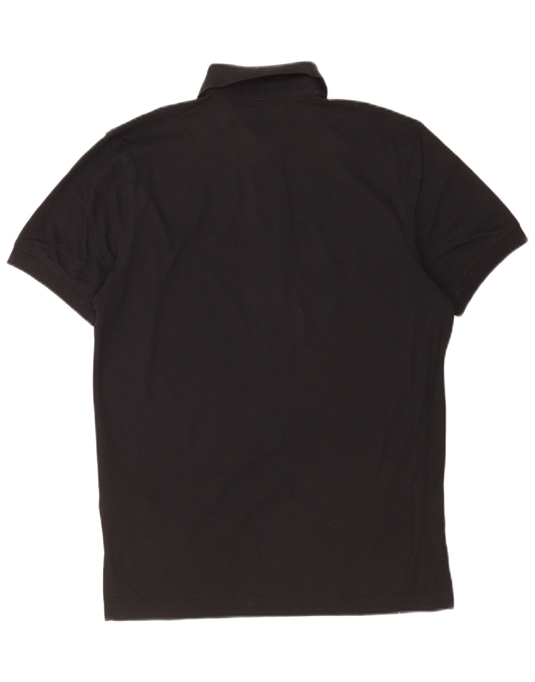 Męska koszulka polo Tommy Hilfiger, mała, czarna, bawełniana