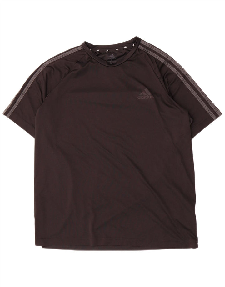 Męska koszulka Adidas Aeroready Top, duża, czarna, z poliestru