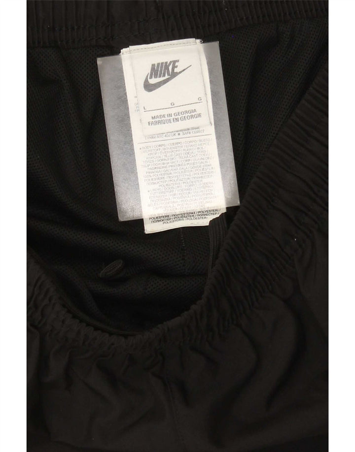 Męskie spodnie dresowe Nike Graphic Cargo, duże, czarne, poliestrowe