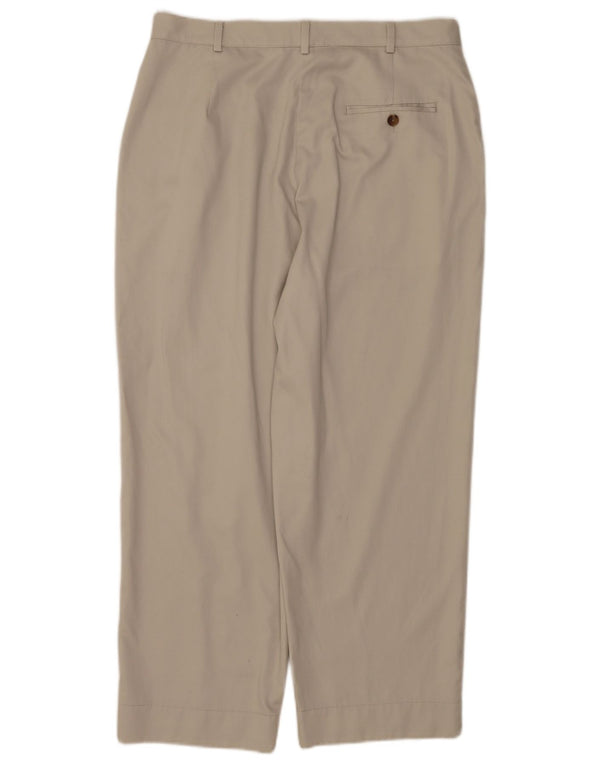 Spodnie damskie L.L.Bean Chino US 14 XL W34 L26 Beżowa bawełna