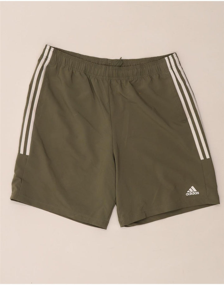 Męskie spodenki sportowe Adidas XL, zielone, poliestrowe