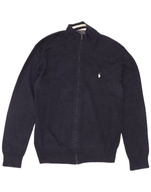 Polo Ralph Lauren Chłopięcy sweter kardigan 15-16 lat XL Granatowa bawełna