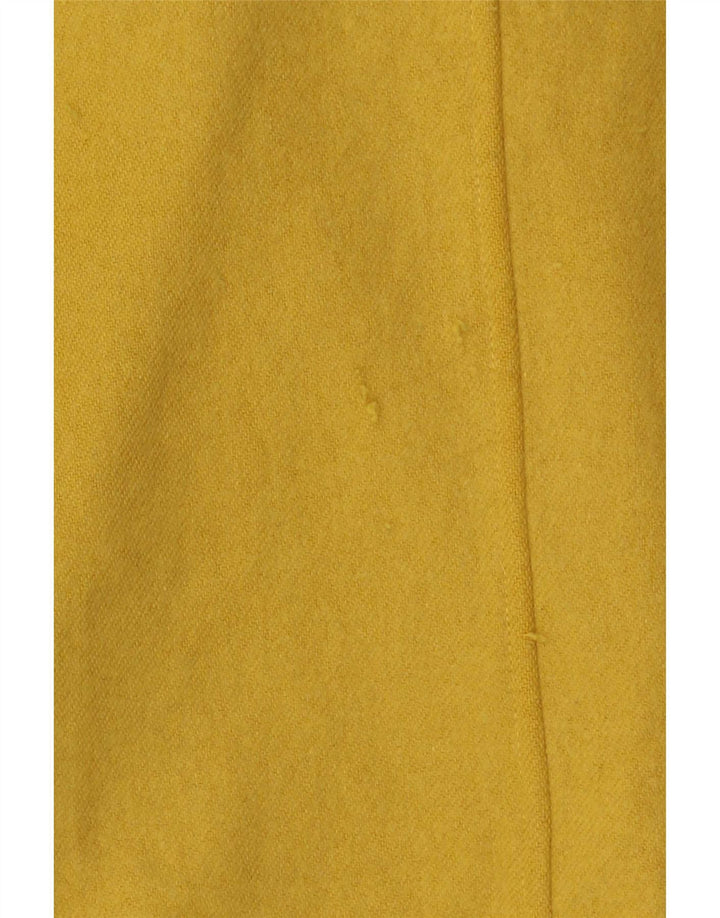 Marella Damski płaszcz z kapturem, oversize, dwurzędowy UK 10, mały, żółty