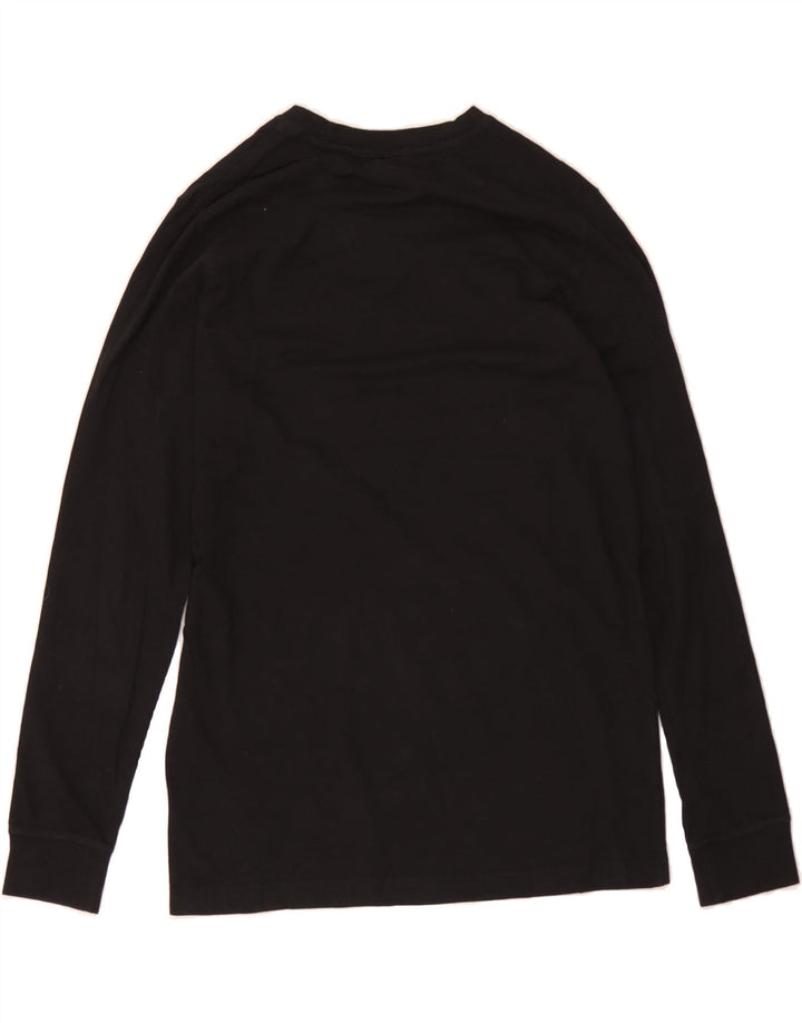 EDDIE BAUER Mens Top Long Sleeve Small Black Vintage Eddie Bauer and Second-Hand Eddie Bauer from Messina Hembry 