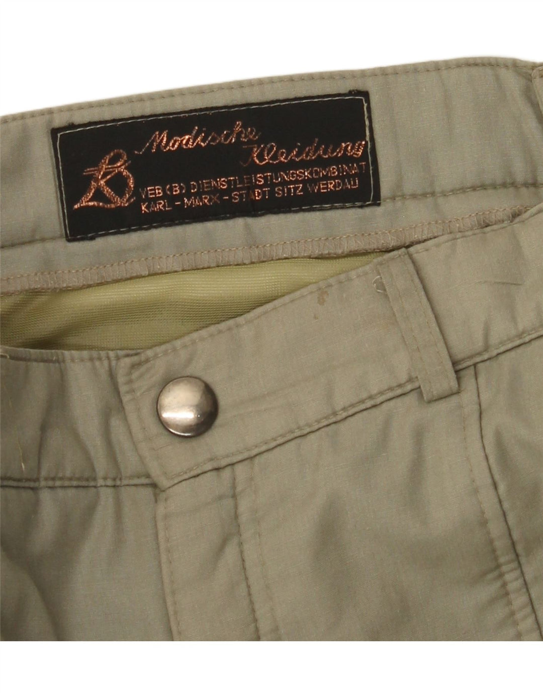 Męskie proste spodnie cargo VINTAGE W32 L29 Khaki