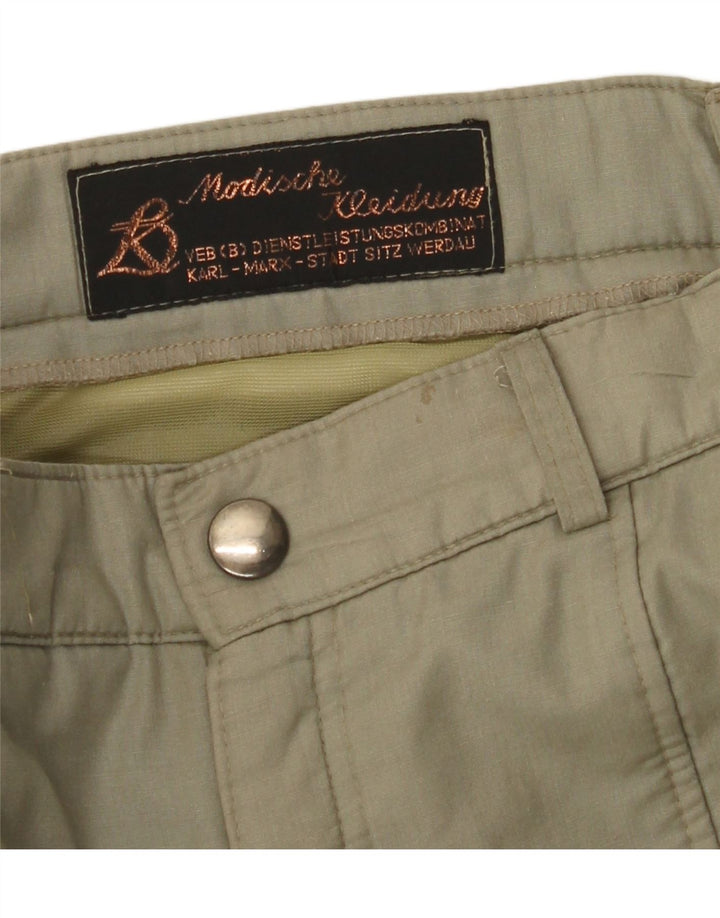Męskie proste spodnie cargo VINTAGE W32 L29 Khaki