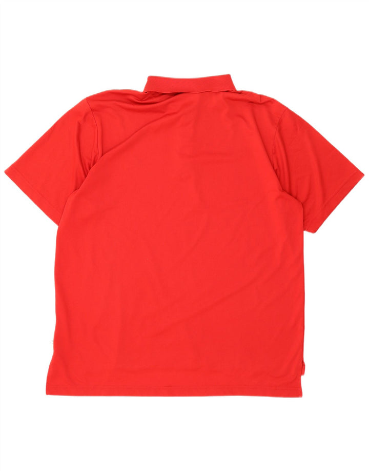 Męska koszulka polo Adidas XL, czerwona, poliestrowa