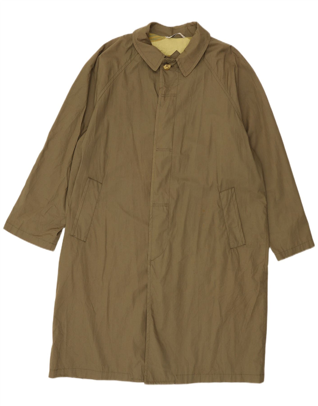 Płaszcz męski Stratos UK 40, duży, bawełniany khaki