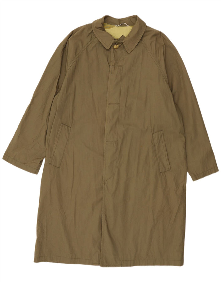 Płaszcz męski Stratos UK 40, duży, bawełniany khaki