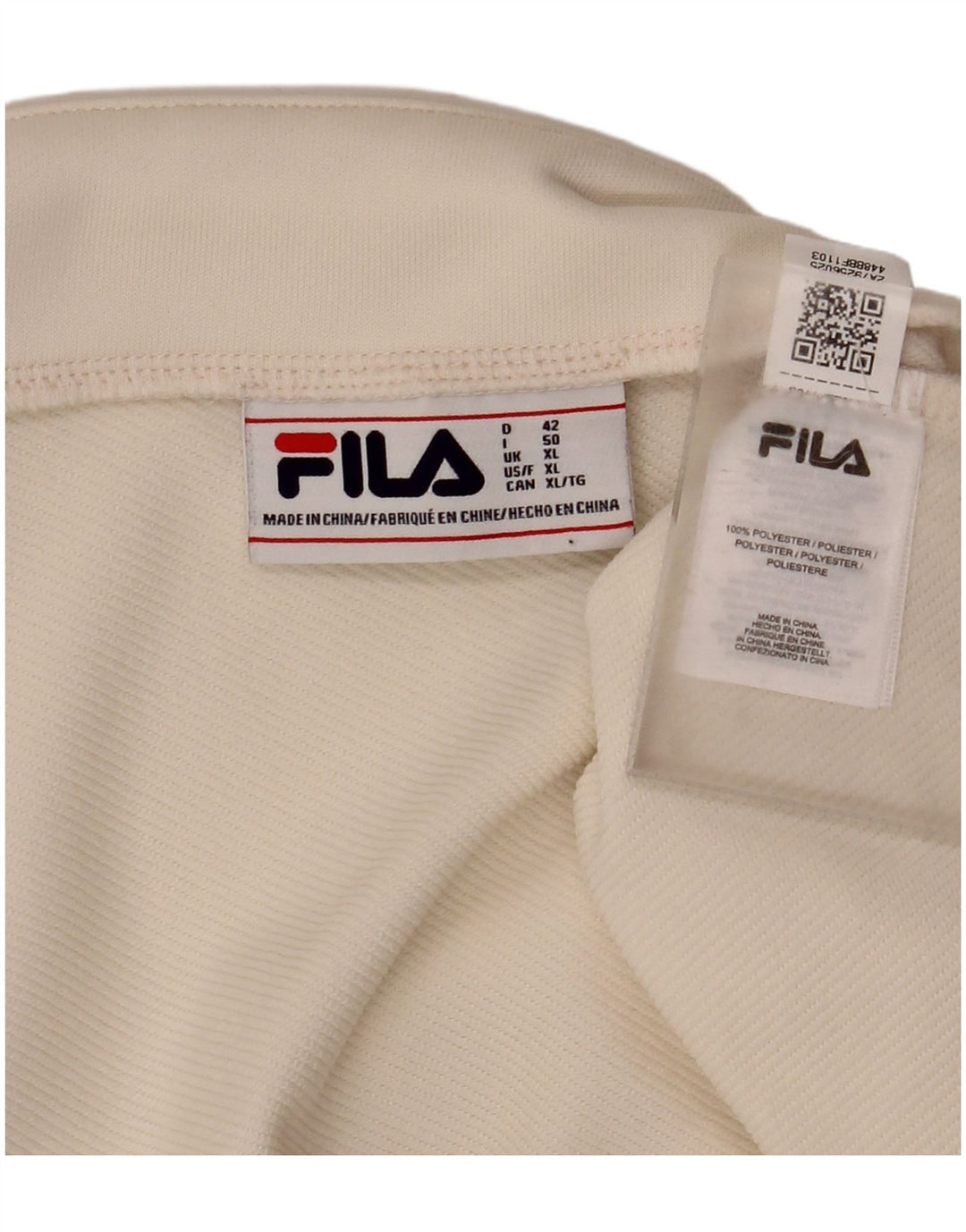 Damska spódniczka mini Fila XL W36 w kolorze złamanej bieli Poliester