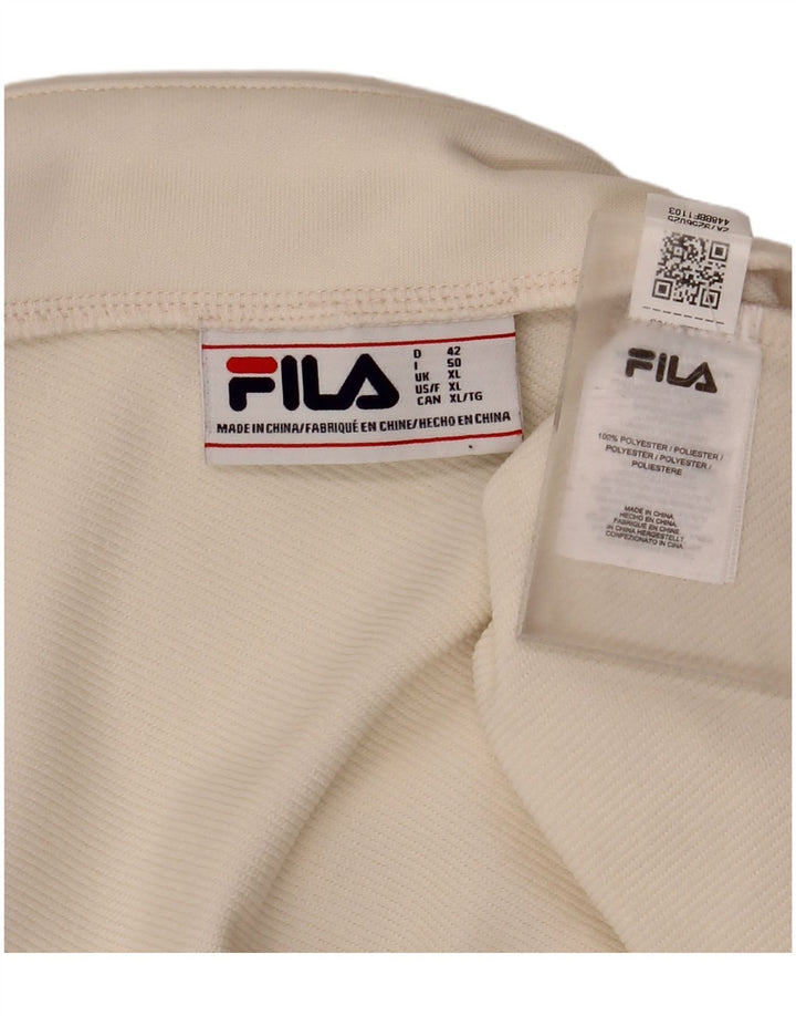 Damska spódniczka mini Fila XL W36 w kolorze złamanej bieli Poliester