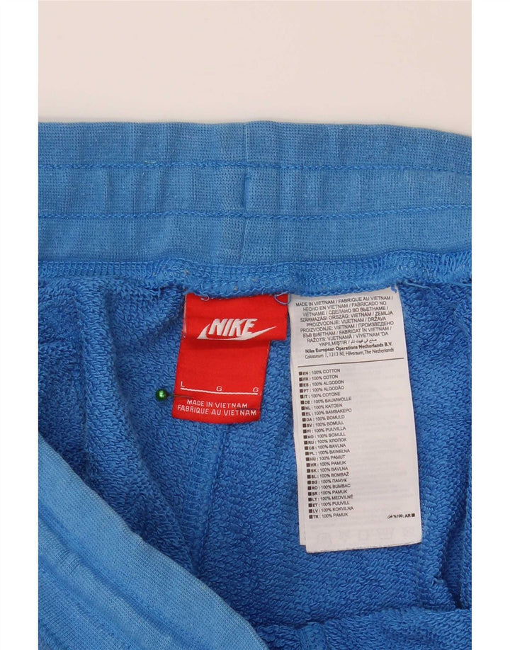 Męskie spodenki sportowe Nike Graphic, duże, niebieskie, bawełniane