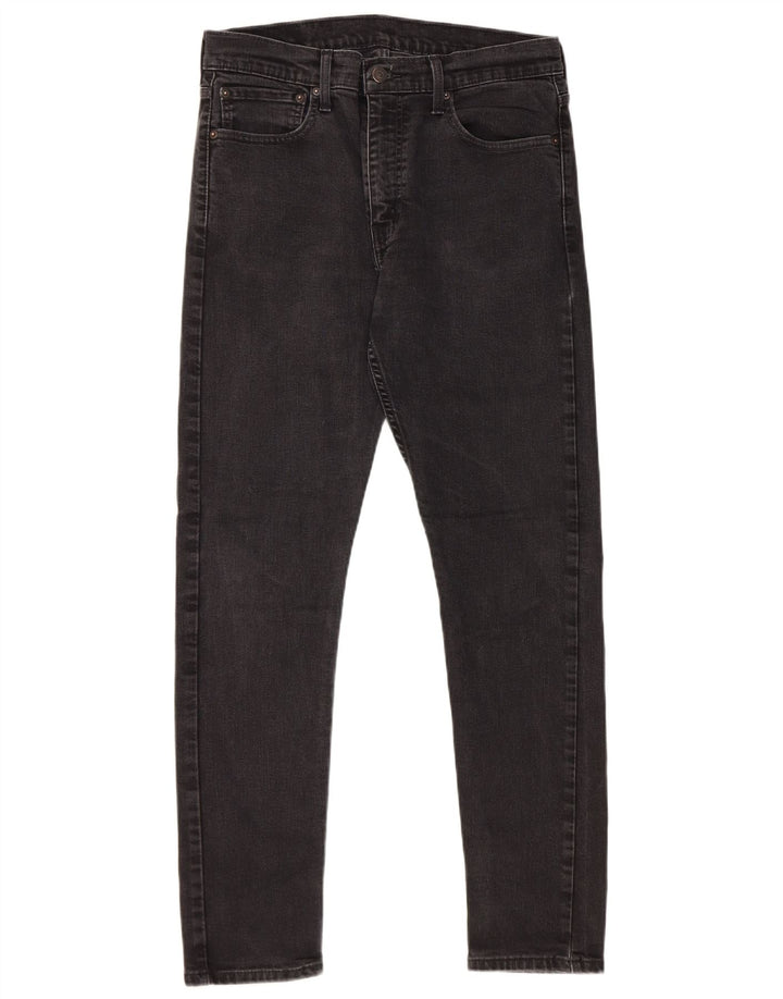 Męskie jeansy slim fit Levi's W33 L32 Czarna bawełna