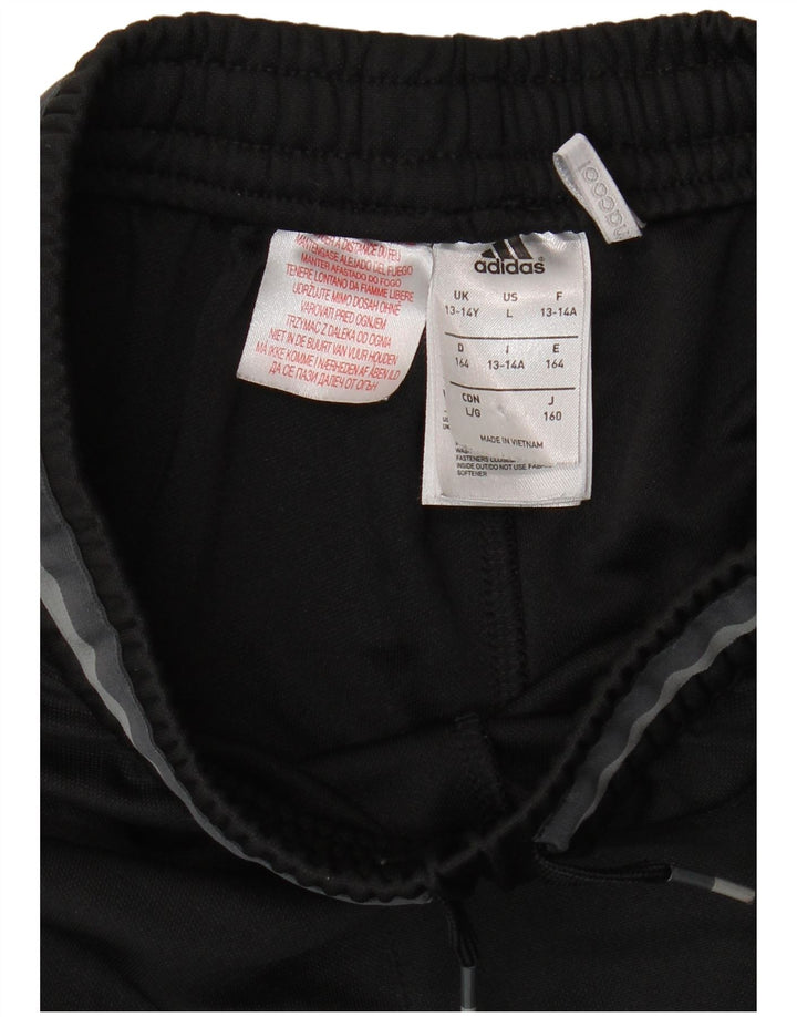 Chłopięce spodnie dresowe ADIDAS Olympique Lyonnais 13-14 lat, czarne