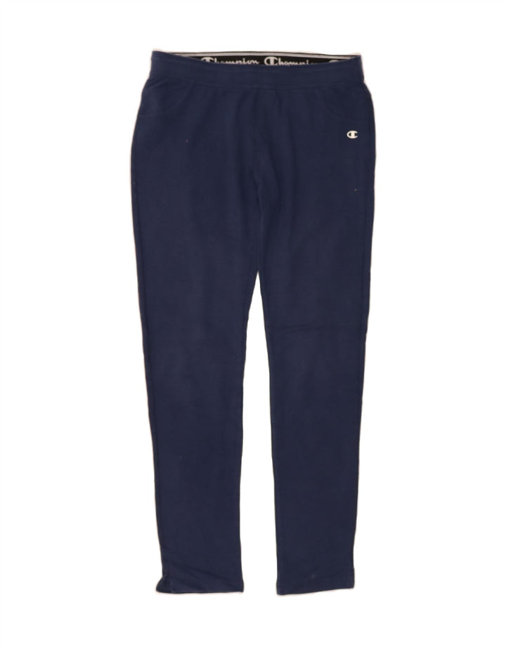 CHAMPION Womens Tracksuit Trousers UK 14 Large  Navy Blue Vintage Champion and Second-Hand Champion from Messina Hembry 