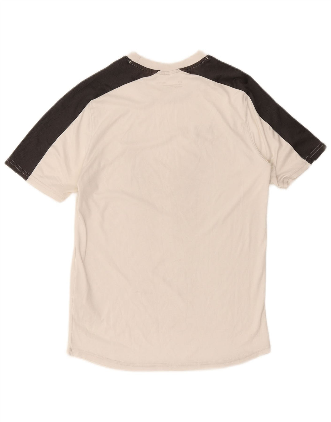 Męski t-shirt Under Armour, mały, biały, poliestrowy blok kolorów