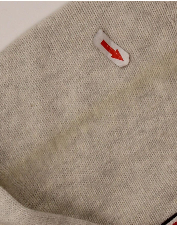 TOMMY HILFIGER Męski sweter rozpinany, mały, szary, bawełniany