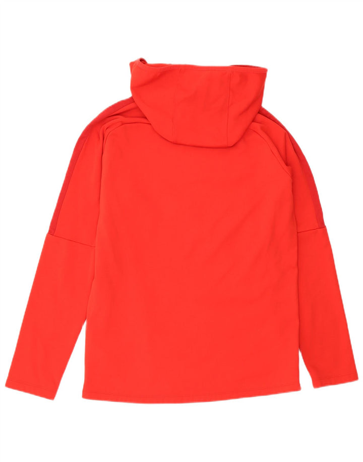 Męski sweter z kapturem Nike Dri Fit, średni czerwony, poliestrowy