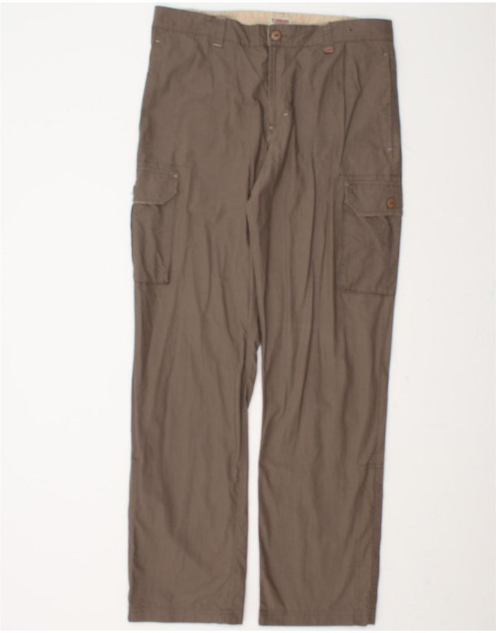 BRUGI Mens Straight Cargo Trousers IT 48 Medium W32 L33 Grey Cotton Vintage Brugi and Second-Hand Brugi from Messina Hembry 