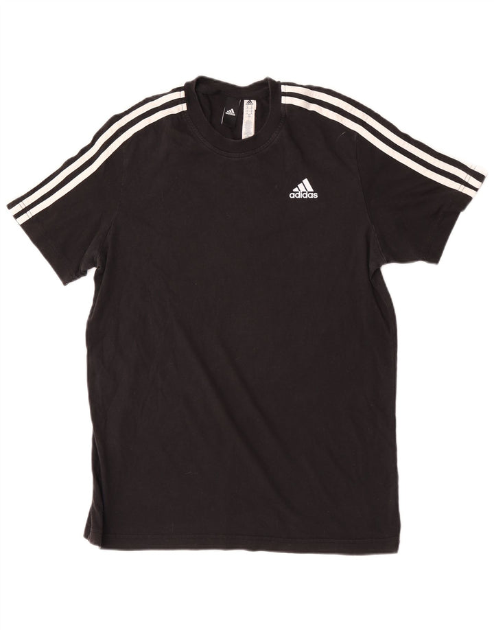 Adidas Męski T-shirt Top Średni Czarny Bawełniany