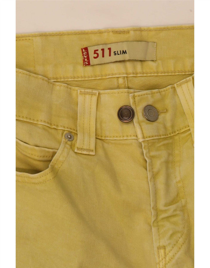 Męskie jeansy Levi's 511 Slim W30 L34 Żółte