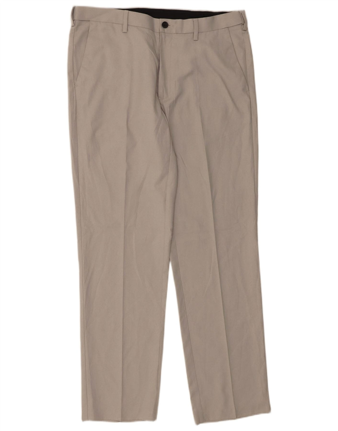 Męskie spodnie chino o regularnym kroju Marks & Spencer W34 L31 Szary poliester