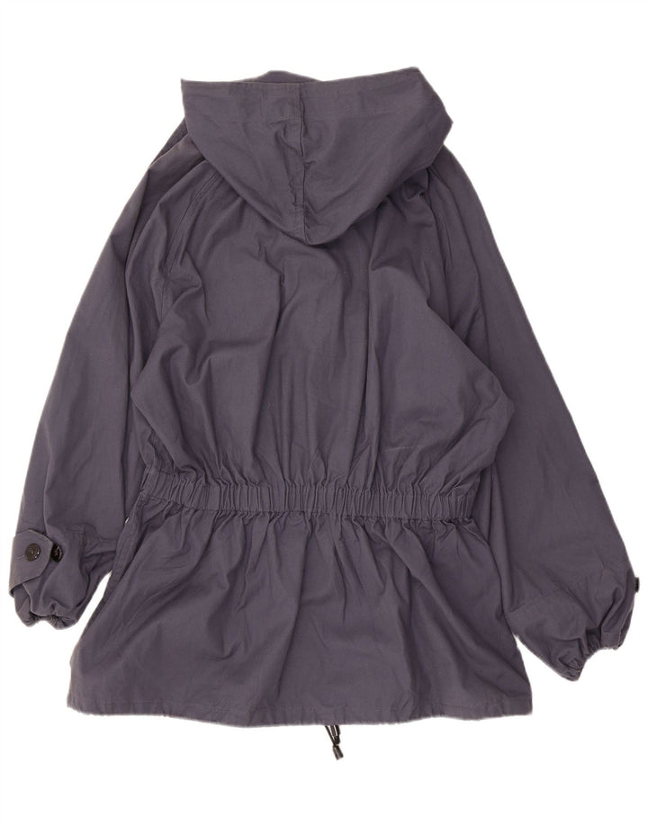 Vintage damska kurtka Anorak z kapturem IT 52 XL granatowa