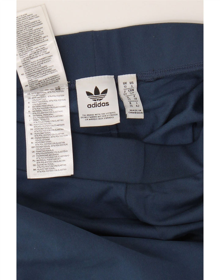 Damskie legginsy Adidas Graphic UK 10, małe, granatowe, poliestrowe