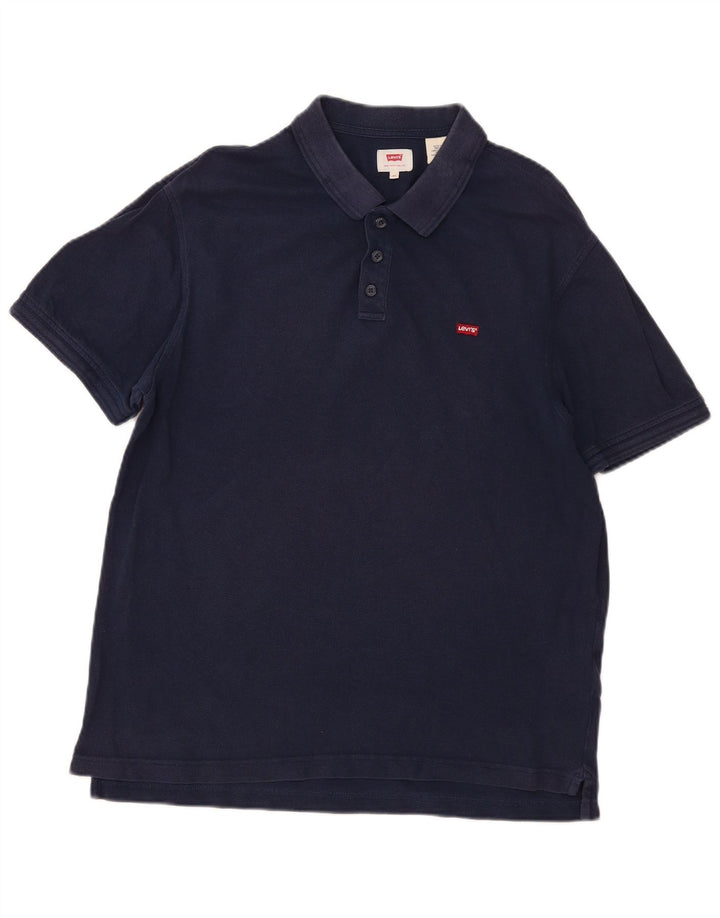 Męska koszulka polo Levi's XL, granatowa, bawełniana