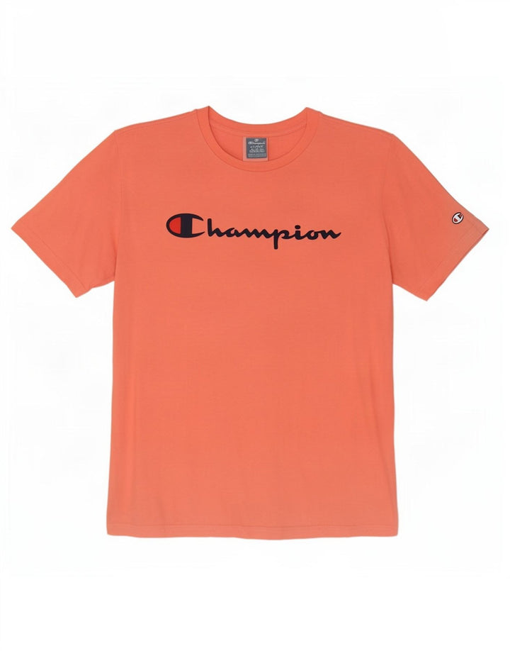 Męski T-shirt Champion z grafiką, XL, różowy