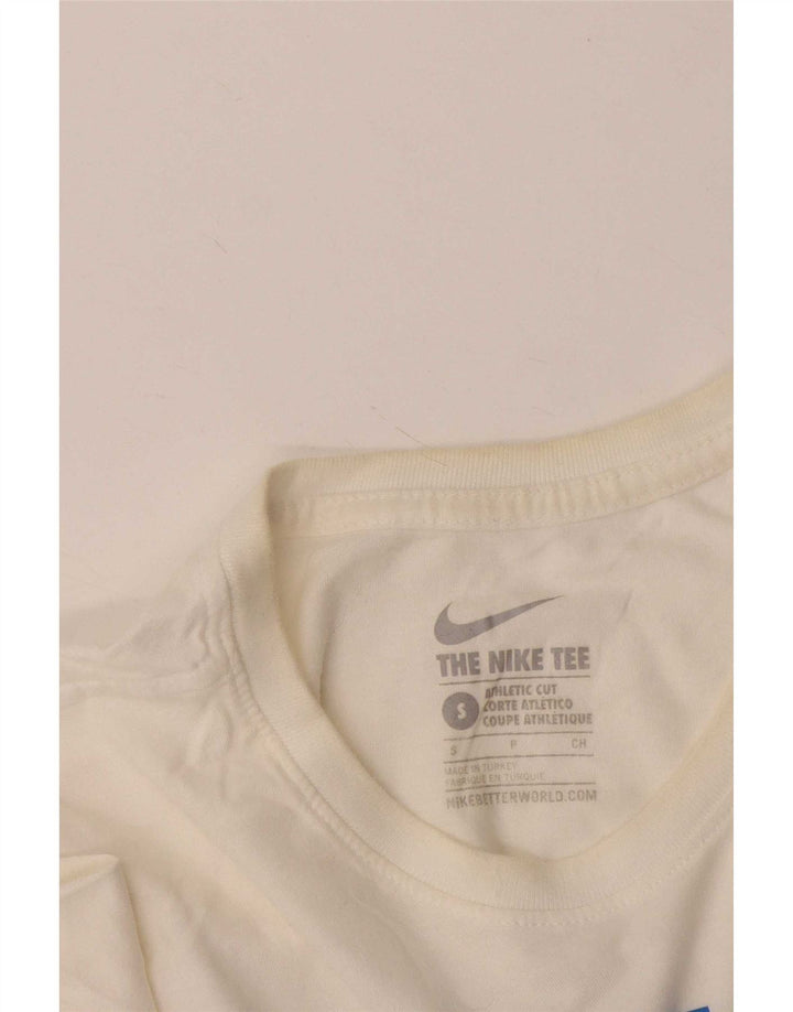 Męski T-shirt Nike o sportowym kroju z grafiką, mały, biały
