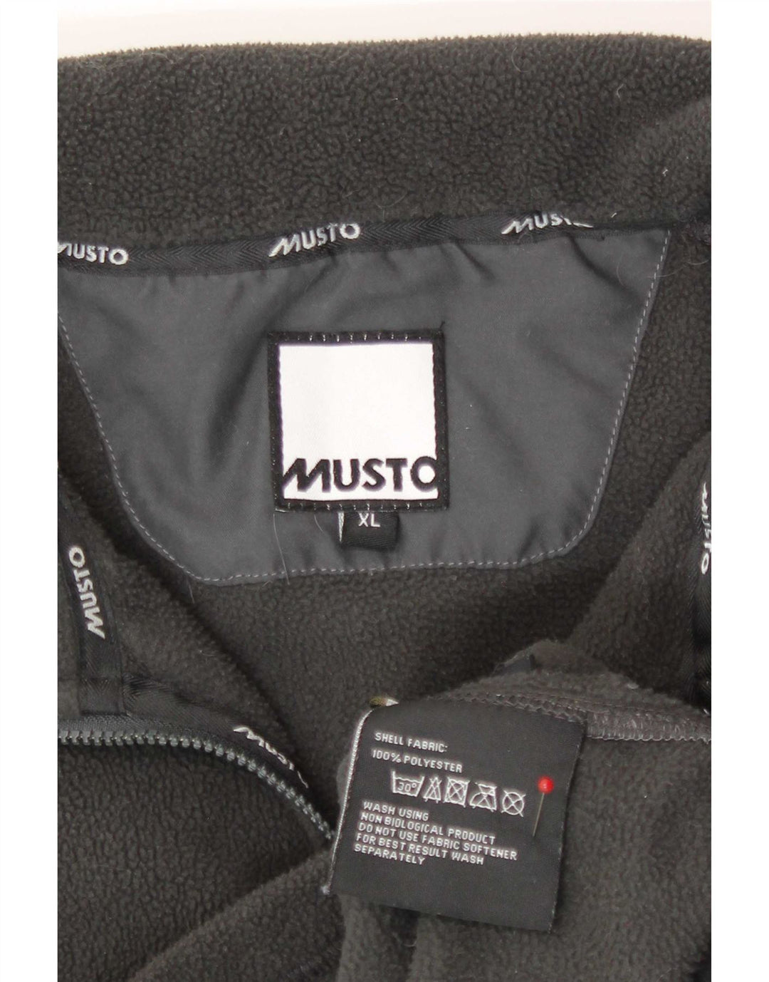 Męska kurtka polarowa Musto Liner UK 42 XL, szary poliester