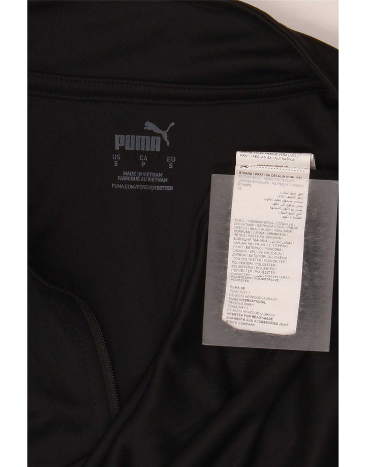 Męski dres Puma Lombardia Uno z grafiką i zamkiem błyskawicznym pod szyją, mały czarny