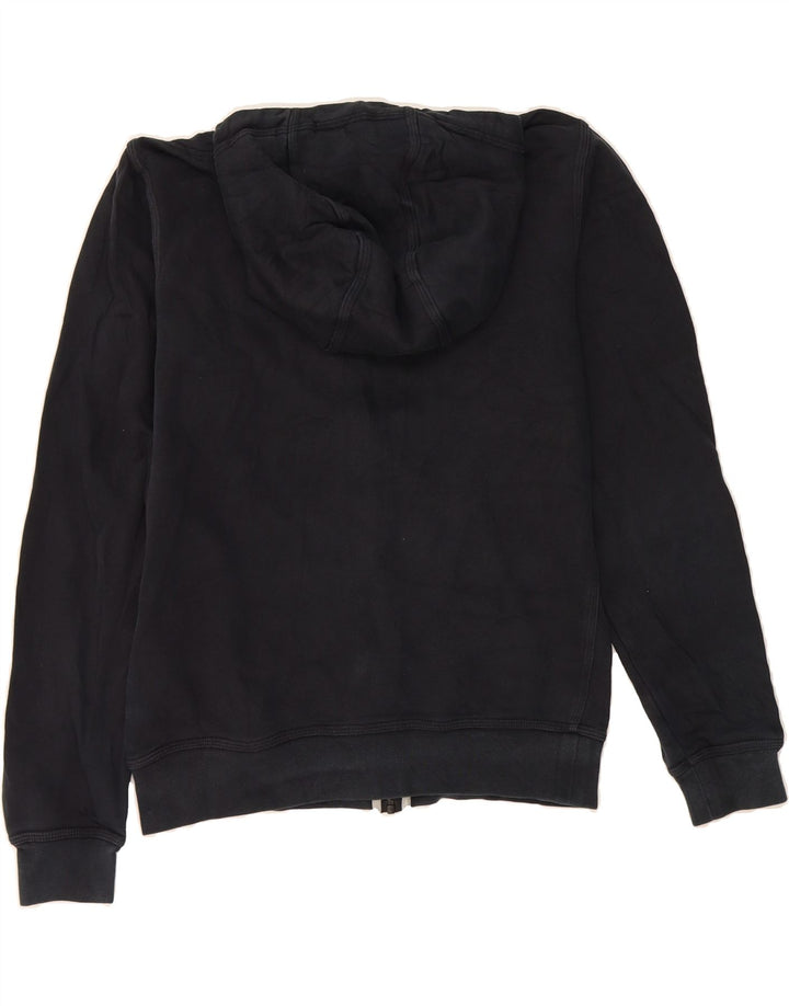 NIKE Mens Graphic Zip Hoodie Sweater Small Black Cotton Vintage Nike and Second-Hand Nike from Messina Hembry 