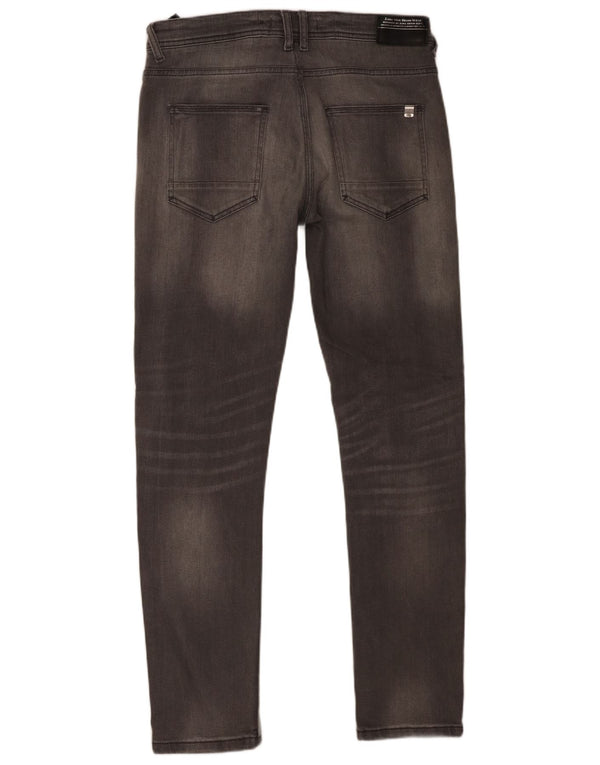 Męskie jeansy slim fit Zara EU 42 Large W32 L30 Szara bawełna