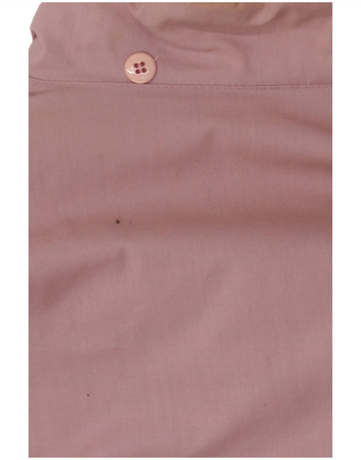 Vintage damski płaszcz wiatrówka oversize IT 36/38 XS różowy poliester