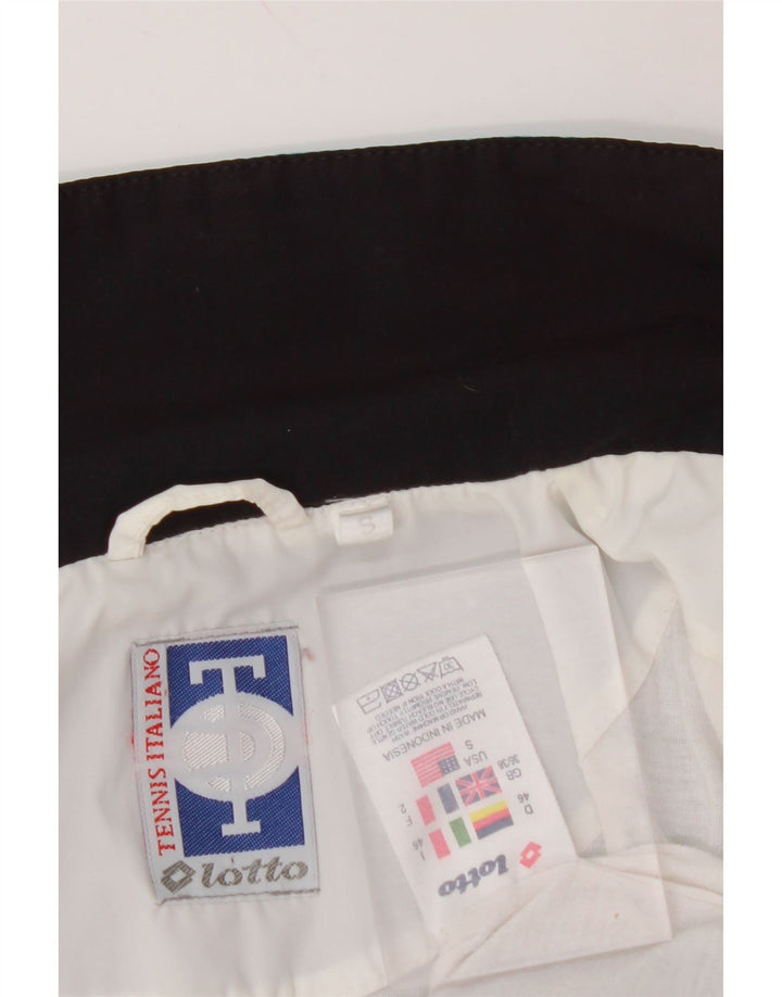 Męska kurtka dresowa LOTTO UK 36/38 Mały biały poliester w blokach kolorów