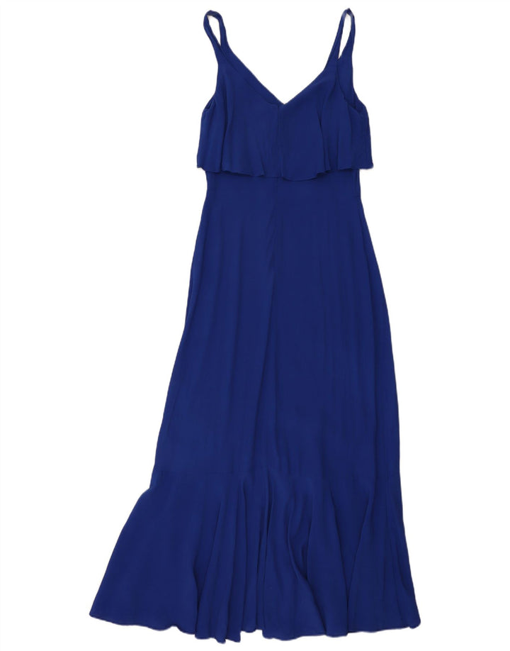 PHASE EIGHT Womens Sleeveless Maxi Dress UK 10 Small  Blue Viscose
