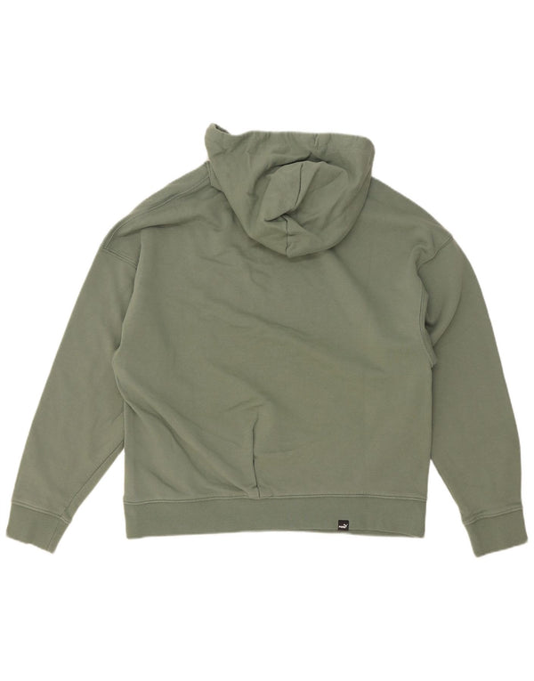 Damska bluza z kapturem Puma UK 14 Średnia zielona bawełna