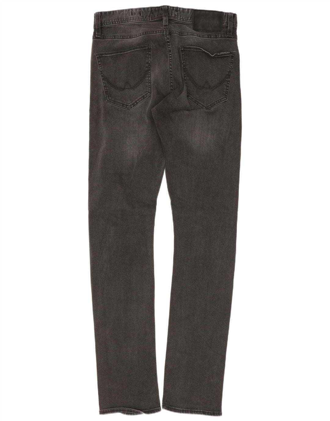 Męskie jeansy Superdry Slim W29 L32 Szara bawełna