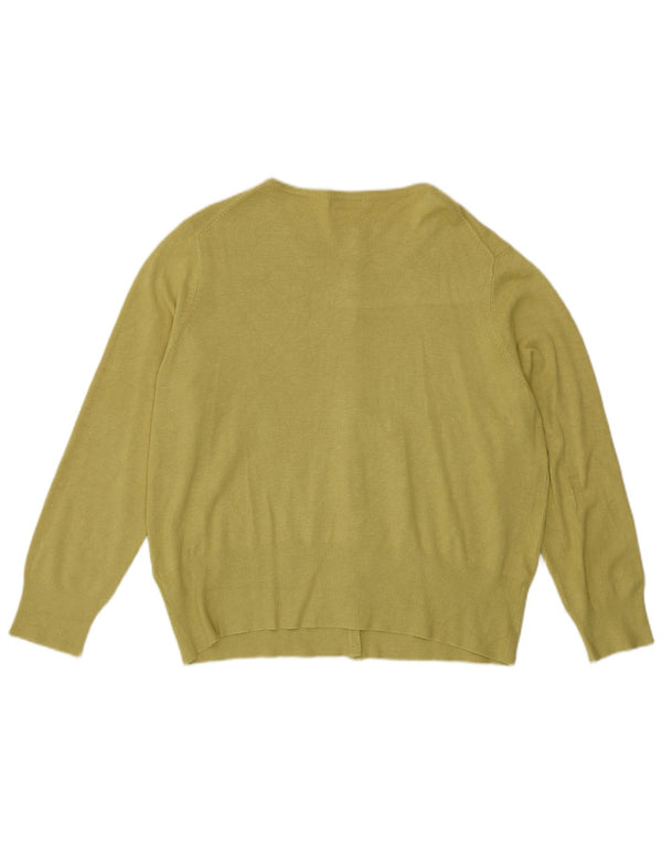 Marks & Spencer Damski sweter kardigan UK 20 2XL Zielona wiskoza